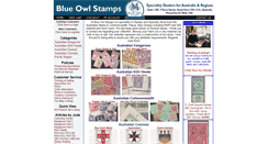 Desktop Screenshot of blueowlsstamps.com.au